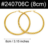 Anniyo African Round Earrings Women Girls Gold Color Exaggerat Jewelry,Ethiopian Brazilian Africa Big Earrings Nigeria #240706