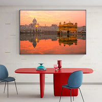 Sikhism Canvas Painting Golden Temple Amritsar Posters Wall Art Hindu Religion Holy Land Pictures for Living Room Decor Cuadros