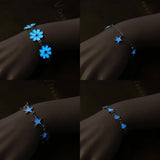 New Fashion Luminous Stones Bead Star Pendant Anklet For Women Bohemia Beach Tassel Handcrafted Ankle Chain Boho Jewelry