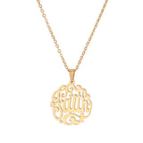 Cazador Hollow Faith Hope Letter Pendant Necklace for Women Stainless Steel Jewelry Charm Necklace Birthday Party Gifts New 2025