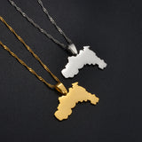 Anniyo Tigray Region Ethiopia Pendant Chain Necklaces African Jewelry for Women Girls #180521