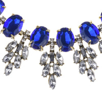 2025 New Luxury Crystal Rhinestone Collar Choker Necklace Women Indian Ethnic Statement Maxi Big Bib Necklace Wedding Jewelry