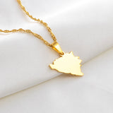 Anniyo 1.8CM Small Size Bosnia and Herzegovina Map Pendant Necklaces Women Girls Charm Bosna Hercegovina Maps Jewelry #147021