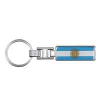3D Metal Car Keychain Key Chain Key Ring For Iran Argentina Pakistan Switzerland Iraq Afghanistan China National Flag Badge Logo