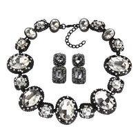 Luxury Austrian Crystal Glass Choker Necklace Women Jewelry Best Friendship Statement Necklaces Pendants For Bridal Wedding