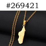 Anniyo Madagascar Map With Cities Name Pendant Necklaces Women Jewelry Africa Malagasy Maps @269421