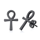 OM SYMBOL AUM STUD EARRING STAINLESS STEEL YOGA AND MEDITATION UNISEX JEWELRY GIFTS FOR YOGA LOVERS