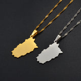 Anniyo 2.9CM Pakistan Punjab Province Pendant Necklaces Pakistani Jewelry #214121