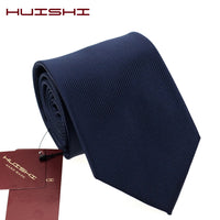 Banquet England Style Necktie Journalist Stripe Shape Waterproof Tie Men Formal Business Navy Solid Suit Evening Dress Neck Tie