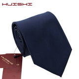 Banquet England Style Necktie Journalist Stripe Shape Waterproof Tie Men Formal Business Navy Solid Suit Evening Dress Neck Tie