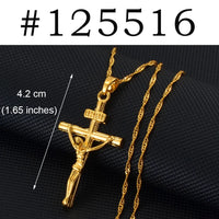 Anniyo Jesus Cross Pendants and Necklaces for Women Girls Jesus Christianity Religion Christian Baptism  Charm Crosses