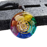 Orgonite Pendant Necklace Energy Generator Emf Protection Healing Crystal Sacred Geometry Chakra Necklaces Meditation Jewellry