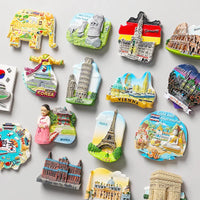 Magnetic stickers refrigerators World tourist souvenirs France Paris Japan Travel fridge magnets Prague Thailand Germany Italy