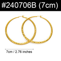Anniyo African Round Earrings Women Girls Gold Color Exaggerat Jewelry,Ethiopian Brazilian Africa Big Earrings Nigeria #240706