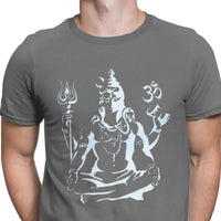 Free Shipping Men Tshirts Lord Shiva Tshirt Hindu Ganesha God India Lingam Fitness Tee Shirt for Men Pure Cotton Streetwear
