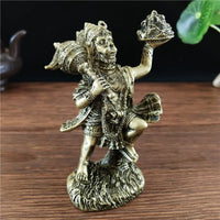 Bronze Color Hanuman Statue Figurine Ornaments Resin Indian Hindu Monkey God Buddha Statues Sculpture Home Decoration Lucky Gift
