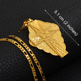 Anniyo 6 Model The Cross Pendant Chain Necklaces Men Women Girls Guam Hawaii Micronesia Chuuk Marshall Jewelry Crosses #217206
