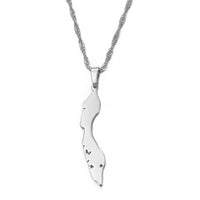 Anniyo Curacao Islands Map Pendant Necklaces Silver Color/Gold Color Jewelry Maps  @018921