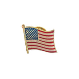 America USA National Flag Lapel Pins Crystal Epoxy Metal Enamel Badge Paint Brooch Souvenir Suit  Personality  Commemorative