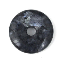 Natural Healing Amethyst Crystal Lapis Lazuli Labradorite Stone 30mm Donut Beads Reiki Chakra Pendant Fit Necklace Jewelry DIY