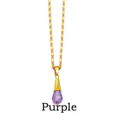 Anniyo Hawaiian Multiple Colour Ball Pendant Necklaces for Women Girls Crystal Jewelry Guam Micronesia Chuuk Pohnpei #256006