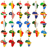 Anniyo 3.8CM Hip-hop Africa Map Pendant Necklace Jewelry Ghana Nigeria Congo Sudan Somalia Uganda Zimbabwe Zambia Liberia#207921