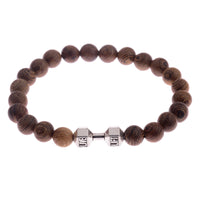 8mm Natural Wood Buddha Bracelet Men Handmade Charms OM Beads Yoga Chakra Mala Prayer Bracelet Meditation Jewelry pulsera