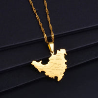 Anniyo Sint Maarten and Saint-Martin Island Map Pendant Necklaces Saint Martin SXM Jewelry @247621