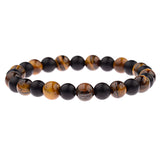 New Classic Natural Wood Beads Bracelets For Women Meditation Prayer Sliver Om Pendant Bracelet Men Wooden Yoga Jewelry