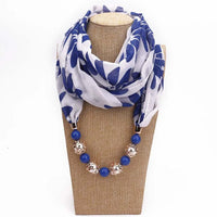 Ahmed Autumn and Winter Fashion Rhinestone Leopard Head Pendant Leopard Scarf Necklace For Women New Neckerchief Scarves Jewelry