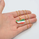 Anniyo Somaliland Pendant Necklaces for Men Women Gold Color Jewelry #263421