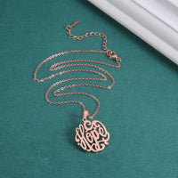 Cazador Hollow Faith Hope Letter Pendant Necklace for Women Stainless Steel Jewelry Charm Necklace Birthday Party Gifts New 2025
