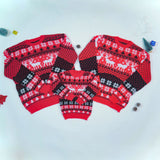 2025 New Women Men Kids Christmas Sweaters Casual Soft Jumpers Warm Thicken Matching Outfits Pullover Knitwear Xmas Family Look