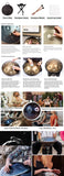 432Hz/440Hz Gold Handpan Drum with Steel Tongue for Yoga,Meditation Instrument,Beginner,Tambor Gift, 22 inch,9, 10,12,14,17notes