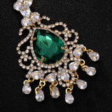 New full of diamonds Indian traditional headgear European and American exotic performances Rhinestone eyebrow pendant hair chain