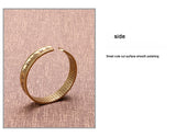 Vintage Buddhist Heart Sutra Cuff Bracelets Men's Six Character True Word Adjustable Bangles Religious Wish Talisman Jewelry