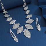 Ladies' Fashion Design Geometric Series Set Necklace Earrings Jewelry Set Suitable for Wedding, Party, Festival Gifts