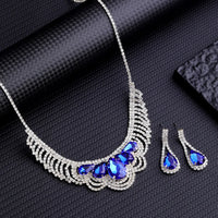Ladies' Fashion Design Geometric Claw Chain Series Necklace Earrings Jewelry Set Suitable for Wedding, Party, Festival Gifts