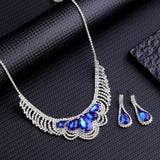 Ladies' Fashion Design Geometric Claw Chain Series Necklace Earrings Jewelry Set Suitable for Wedding, Party, Festival Gifts