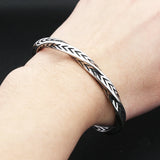 New Fashion Stainless Steel Mobius Bracelet For Men Women Punk Hip Hop Personality Opening Bangles Biker Jewelry Dropshipping