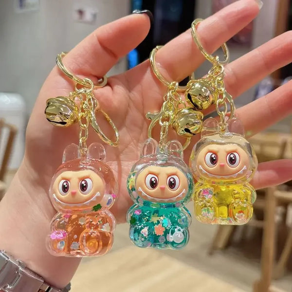 Acrylic Keychain with Flowing Sand Toy Figure Bag Accessory Cute Blind Box Decoration Gift Key Chain from Mainland China