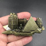 UK Italy Rome France Paris American Qatar Metal Fridge Magnet Magnetic Refrigerator Decoration Sticker Leaning Tower Of Pisa Sou