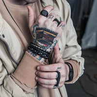 Stainless Steel Fashion Simple Bracelets Men's Vintage Twist Bracelet Unique Design Party Open Bangle Jewelry Gifts Never Fading