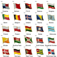 Country Flag Badge Flag Brooch National Flag Lapel Pin International Travel Pins Collections