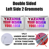 Single Double Sided Polyester Custom Flag 3x5/4x6/5x8FT with Brass Grommet Small Big Personalized Your Own Design Logo Text Flag