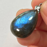 Pendant Natural Stone Irregular Shape Blue Purple Labradorite Pendant for Women Men Jewelry 1Pcs
