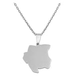 Anniyo Suriname Map Pendant Necklaces Sranan Sarnam Ethnic Jewelry  #062521