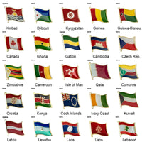 Flag Pins Country Flag Badge Flag Brooch National Flag Lapel Pin International Travel Pins Collections