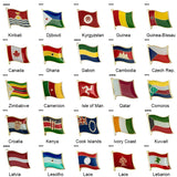 Country Flag Badge Flag Brooch National Flag Lapel Pin International Travel Pins Collections