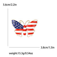 Enamel Statue of Liberty Brooches for Women Unisex Rhinestone American Flag Pins Banquet Party Backpack Gifts Jewelry Accessorie
